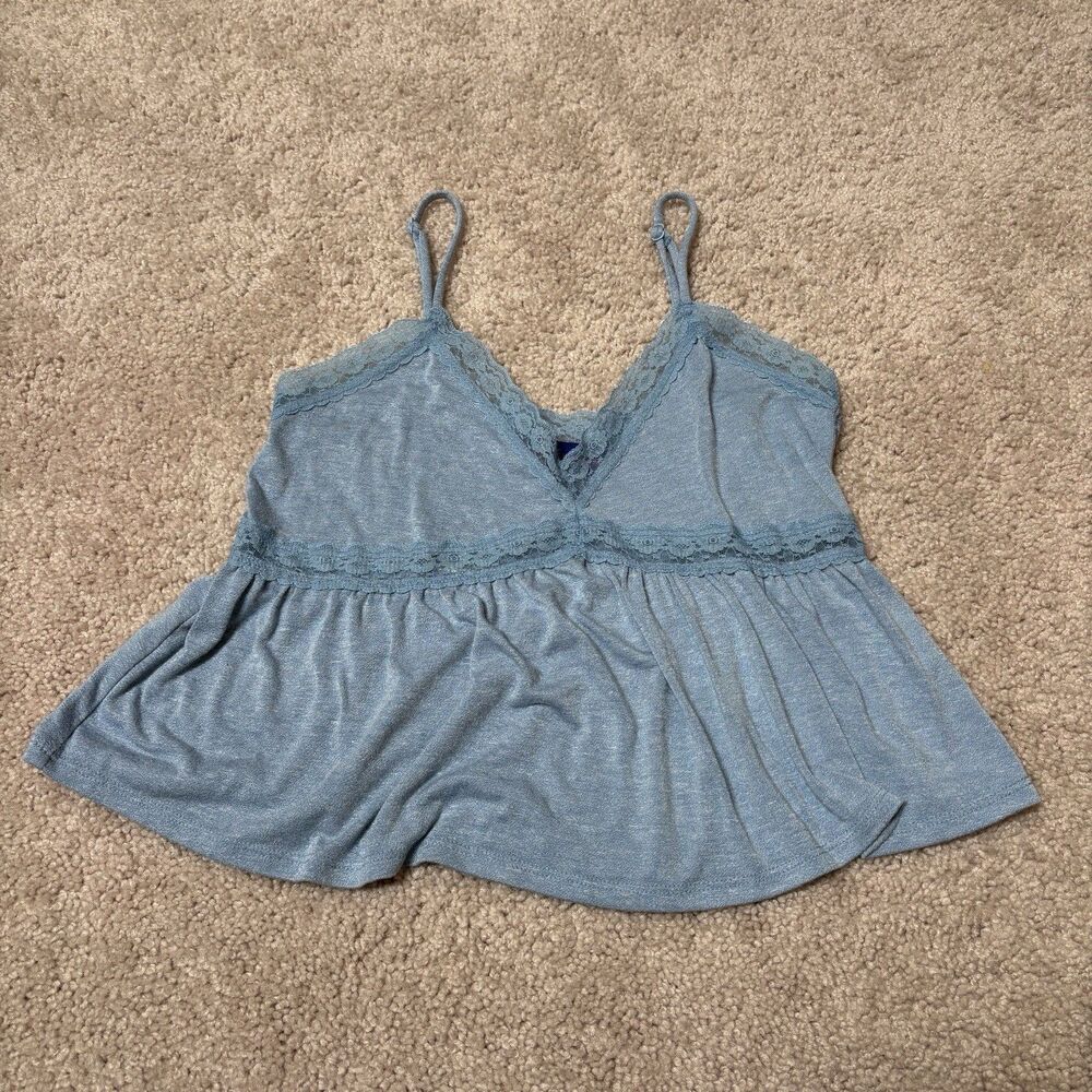Aeropostale Blue Lace Camisole Tank Top Women's XS
